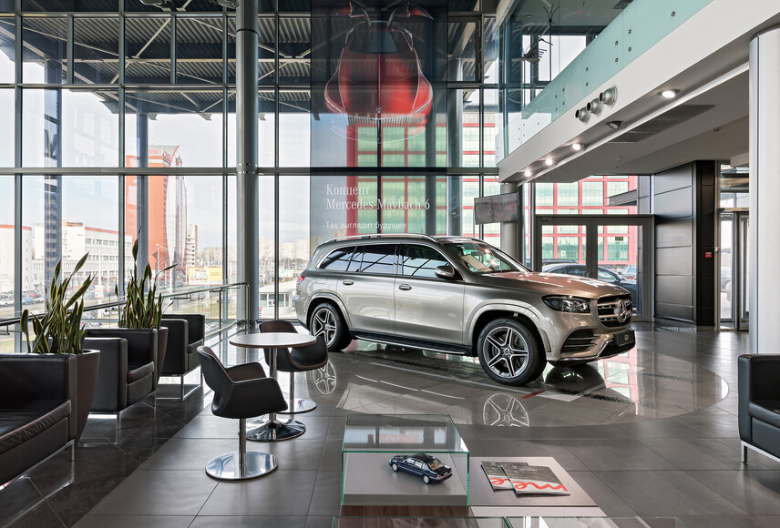 Дизайн магазина Mercedes-Benz в Минске